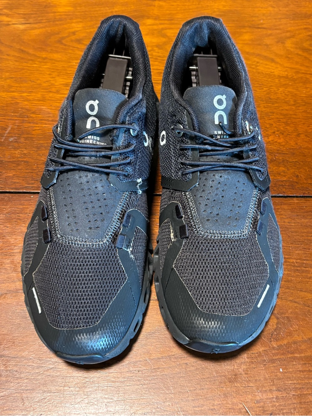 On Women’s Black Running Jogging Sneakers Mesh Upper Rubber Outsole Lace-Up